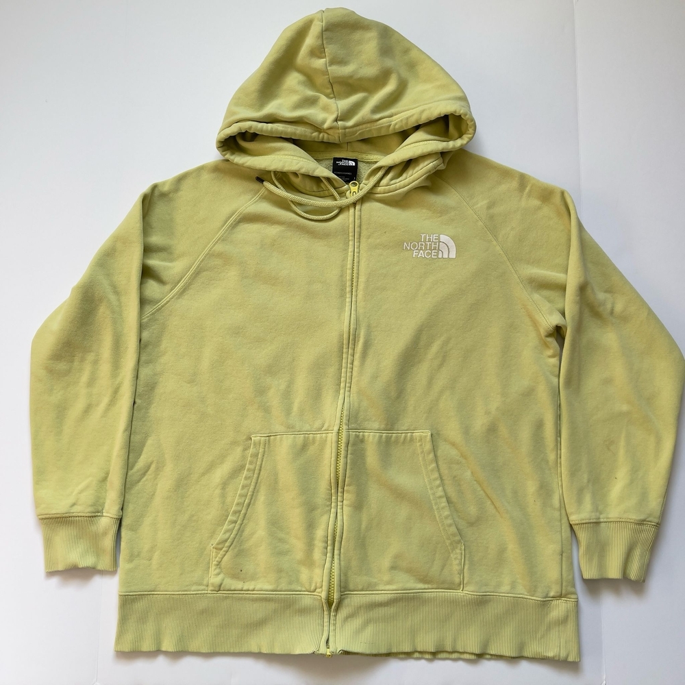 The North Face Half Dome Full-Zip Hoodie in Pale Yellow Size Large